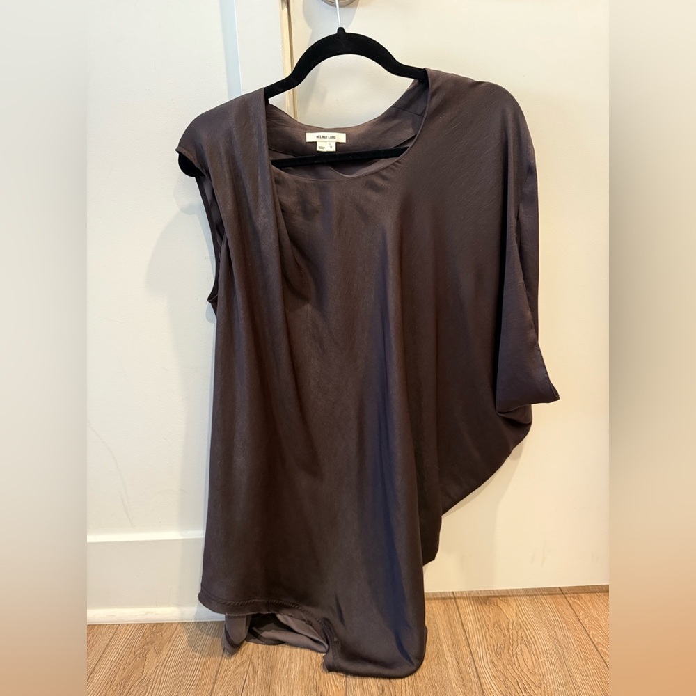 Helmut Lang Asymmetrical Brown Dress